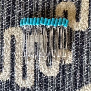 Handmade Turquoise Hair Comb - Fine Hair